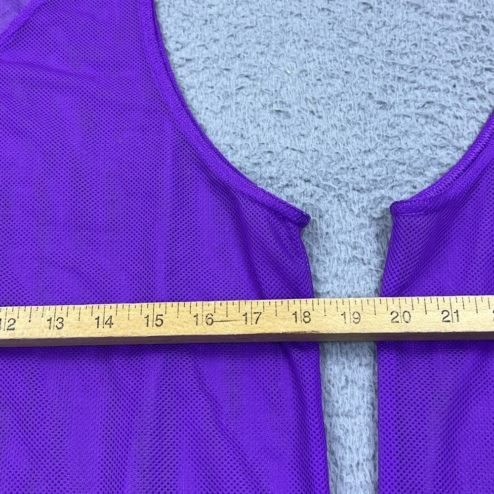 Lot Of 2 Adidas Training Pro 20 Bibs‎ Men's S Soccer Purple Mesh Tank Top Jersey